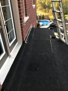 Modified bitumen torch applied flat roof Whitby
