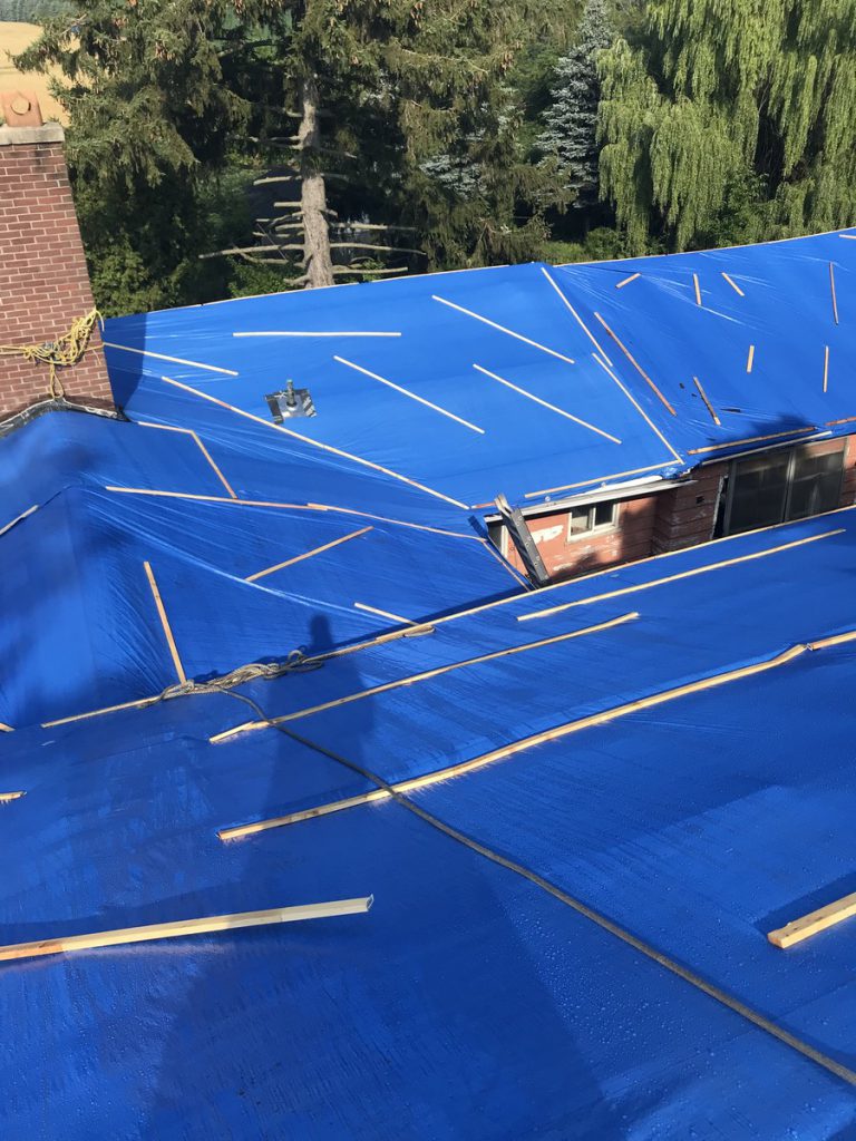 Emergency roof repairs to residential home in Markham