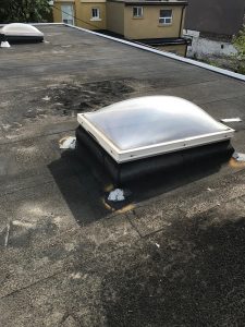 Skylight repair to commercial building in Toronto