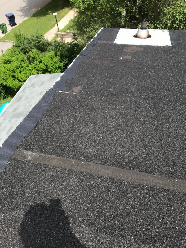 Three inch high dome pipe flange installed on flat roof in Scarborough