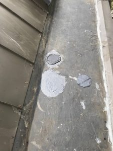 Spot repairs on EPDM flat roof on balcony in Etobicoke