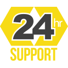 24 Hour Support Icon
